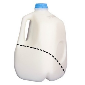 Reuse milk jugs Scoop