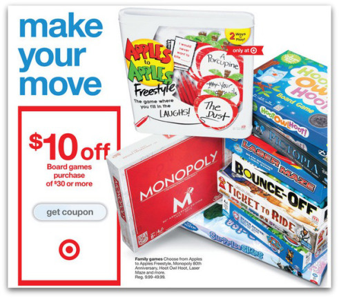 Target Board Game Coupon