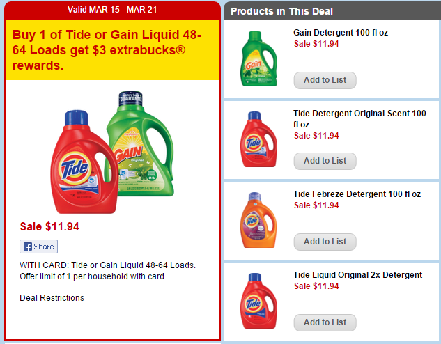 *HURRY* $3 Tide Coupon | 100 oz only $5.94 at CVS! (9¢ per load)