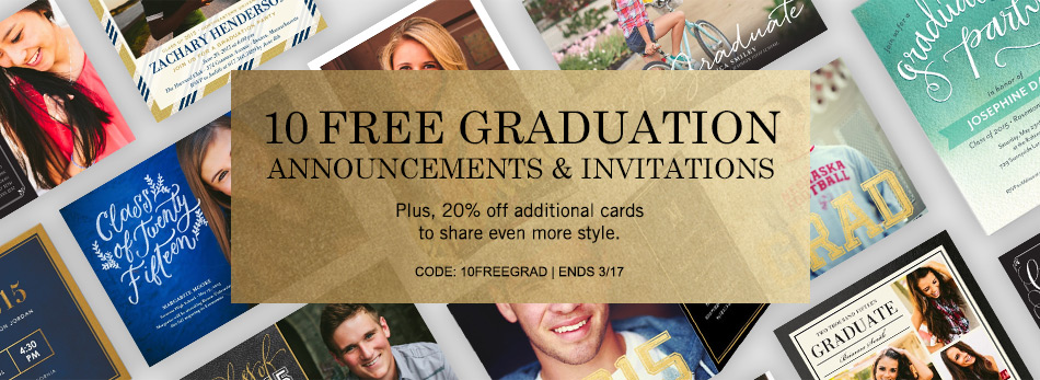 10 Free Graduation Announcements From Tiny Prints!