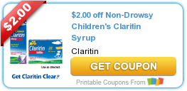 Two New Non-Drowsy Children’s Claritin Coupons!