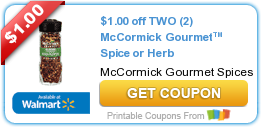 New $1 McCormick Gourmet Spice Coupon!