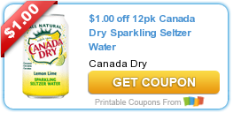 New Canada Dry Seltzer Coupon + Walmart Deal