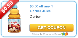 Gerber Juice Coupon | $1.76 at Walmart