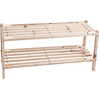 Wood 2-Tier Storage Rack Marked Down to $9.99 (50% off)