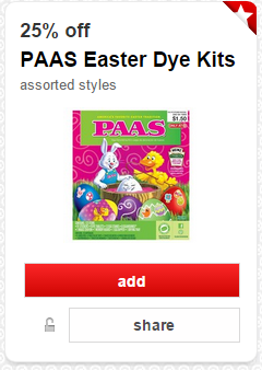 TARGET: 25% Off Paas Easter Egg Dye Kits With Cartwheel!