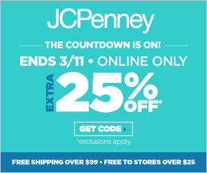 EXTRA 25% Off During JCPenney 25 Hour Sale!