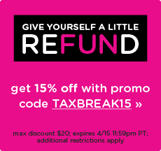 Tax Day Break at Living Social! Save 15% With Code!