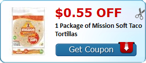 New Coupon for 55¢ off Mission Tortillas!