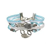 Multi Layered Retro Infinity Handmade Woven Braid Love Owl Bracelet Bangle Gift $2.23 + Free Shipping