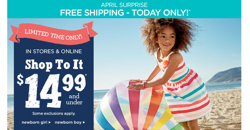 FREE Shipping From Gymboree!