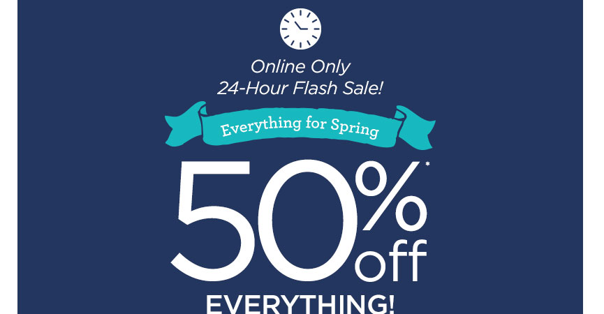 Gymboree FLASH SALE: 50% Off Everything! Includes Markdowns!