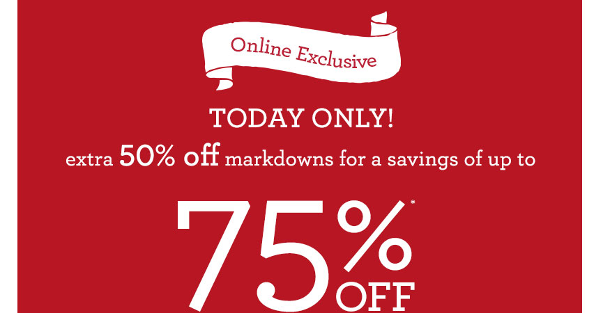 HURRY! EXTRA 50% Off Gymboree Markdowns Today ONLY!