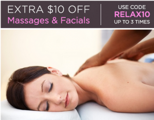 $10 off Massage and Facial Groupon Deals Worth $10 or More!