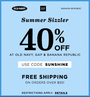 Old Navy 40 off