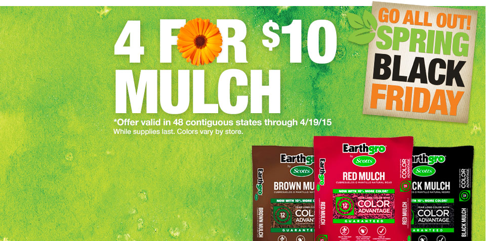 Scotts Earthgro 2 Cu. Ft. Mulch Only $2.50 Each + Free Store Pickup!