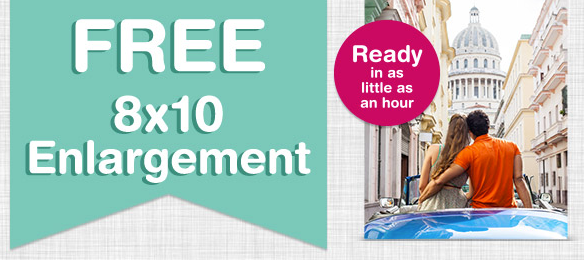 FREE Walgreens 8×10 Enlargement | Store Pickup Available!