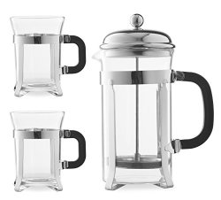French Coffee Press & 2 Cups Set – $21.99! French Coffee Press & 2 Cups Set – $21.99!