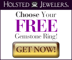 FREE Rings From Holsted Jewelers! Just pay Shipping!