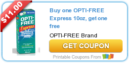 Three New BOGO Opti-Free and Clear Care Coupons!
