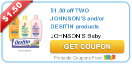 Coupons: Dole Fruit and Johnson’s or Desitin Products