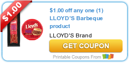 Save $1 on Lloyd’s Barbeque Product!