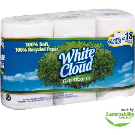 WALMART: White Cloud Green Earth TP Only $.50 per Triple Roll!