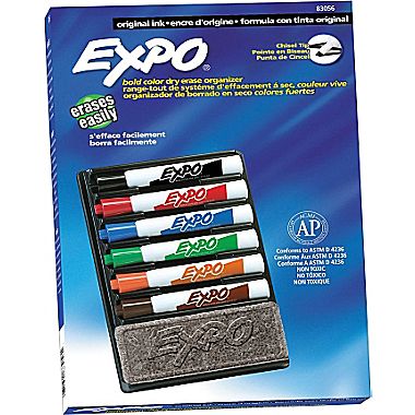 Expo Dry Erace Kit $3 Shipped | Includes 6 Markers and Eraser