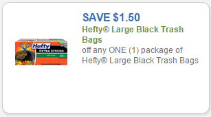 Save $1.50 on Large Hefty Bags!