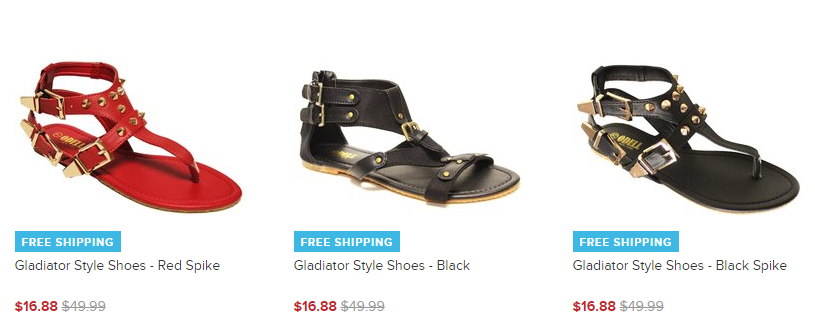 Women’s Gladiator Style Sandals—$16.99 Shipped!