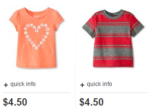 $10 off $50 Target Kids’ Clothing, Shoe, and Accessory Purchase!