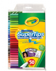 Crayola 50ct Washable Super Tips with Silly Scents $7.99 (originally $12.99)