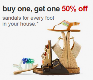 BOGO 50% Off Sandals From Target!