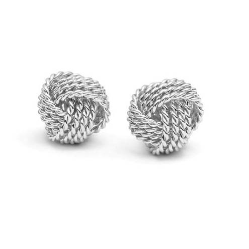 Tiffany Inspired Elegant Silver Twist Knot Earrings $5.99 + Free Shipping