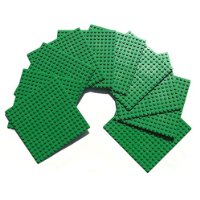 5-Inch By 5-Inch Green Dots Baseplate Lego-Compatible 10 Piece Bulk Party Pack – Just $25.99!