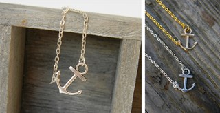 Sideways Anchor Necklace – Just $3.99!
