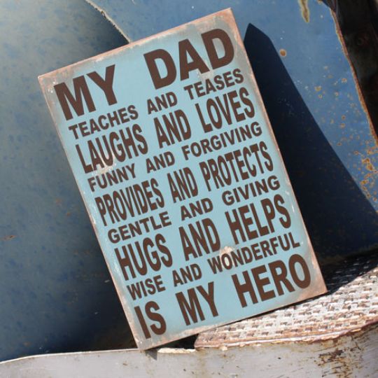 DIY Customizable Fathers Day Plaque $9.99