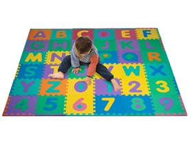 96Pc Foam Floor Alphabet & Number Puzzle Mat – $29.99!
