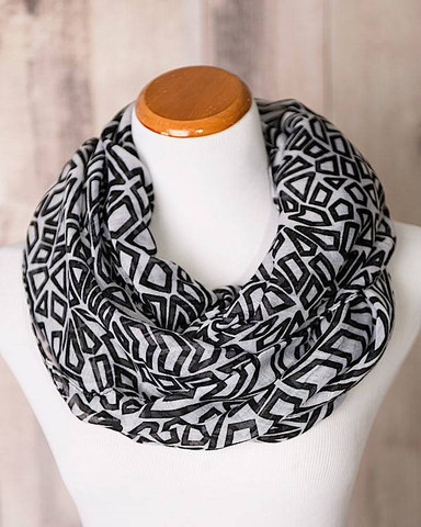 Art Deco Print Infinity Scarves Only $7.95 From Cents of Style!