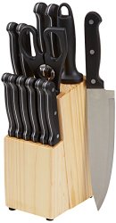 AmazonBasics 14-Piece Knife Set with Block $23.49!