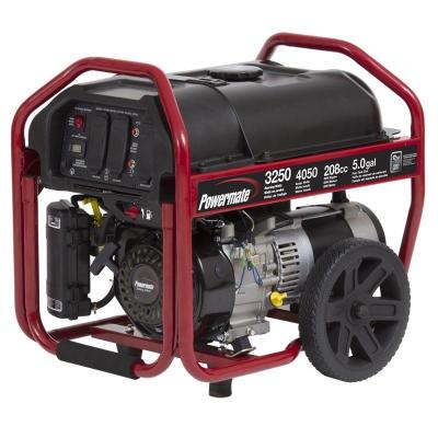 Powermate 3,250-Watt Gasoline Powered Manual Start Portable Generator $279 Today Only