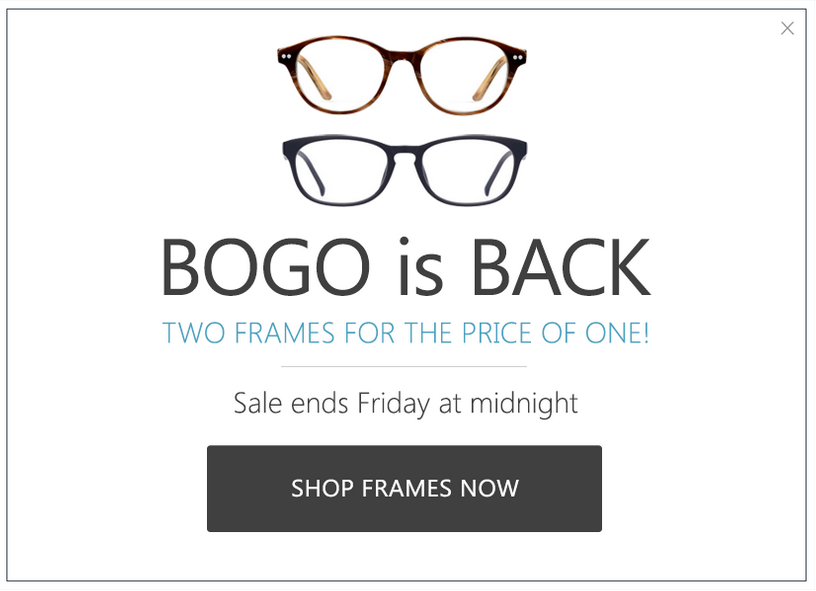 BOGO Prescription Glasses From Eye Buy Direct!