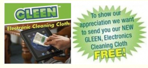 green cleaning cloth