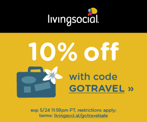 10% off Escapes from Living Social!