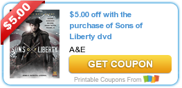 Coupons: Sons of Liberty DVD, Spot Shot, and Charmin