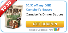 Coupons: Campbell’s Sauces