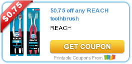 New Printable Coupons for Reach, Resolve Stain Remover, and Sentry Fiproguard