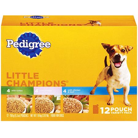 WALMART: Pedigree Little Champions 12 Pack Pouches Only $.68! ($.47/pouch)