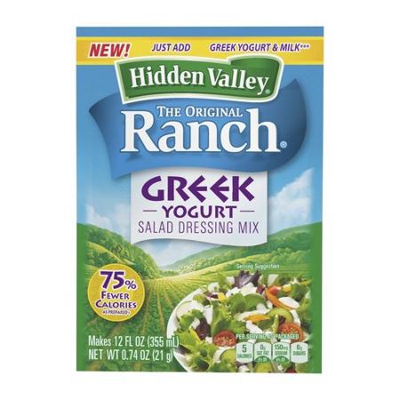 WALMART: Hidden Valley Greek Yogurt Mixes Only 48¢!