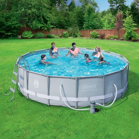 Coleman 14′ x 42″ Power Steel Frame Above-Ground Swimming Pool Down to $199! (Reg $349!)
